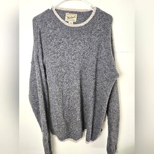 Men's Vintage Woolrich Wool Blend Pullover Sweatshirt, Size Large